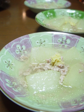 温・冷どっちも♪　冬瓜のスープ♫