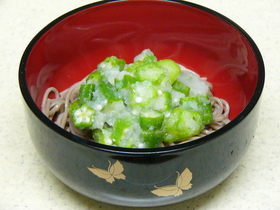 檀流　オクラおろしそば