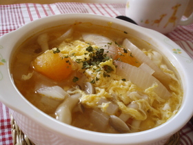 栄養満点♪鶏トマトスープ