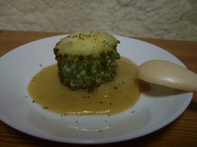 ゴーヤのマッシュポテト詰め