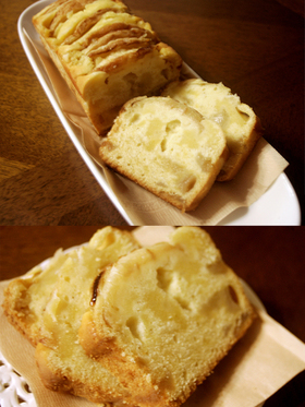 しっとりあま～い♪桃のパウンドケーキ☆