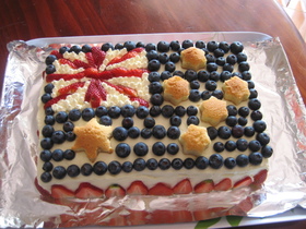 フルーツdeオーストラリア国旗ケーキ☆