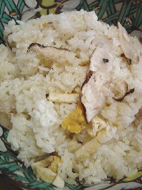 究極？　松茸といちご煮の炊き込みご飯