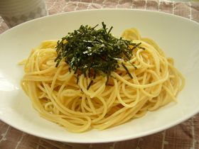 マヨバターで簡単★タラコパスタ