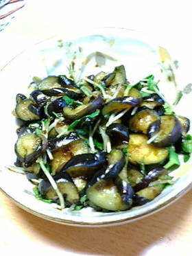 茄子の海苔佃煮和え