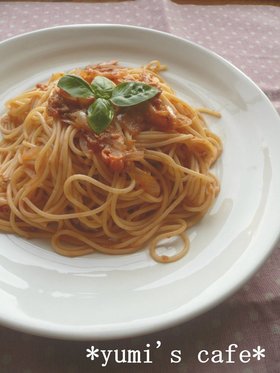 ♡ツナとミニトマトのソースdeパスタ♡