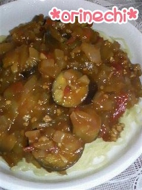 ✿トマトとナスのカレー蒸し麺✿
