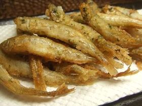 青海苔風味わかさぎの唐揚☆