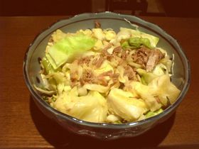 超簡単　電子レンジ　ツナ玉キャベツ