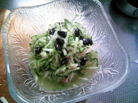 きゅうり＆黒豆納豆の和え物