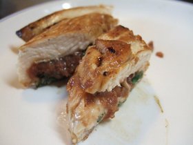鶏胸肉の梅味噌はさみ