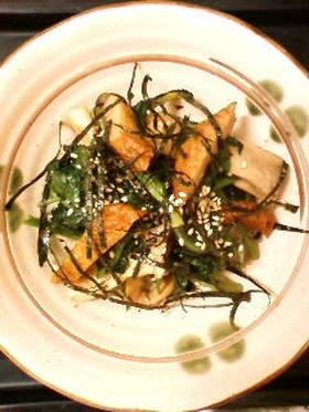 ほうれん草とエリンギの炒め物