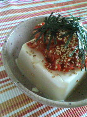 キムチ冷奴