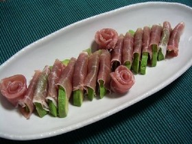 切るだけで楽チン！アボカドの生ハム巻き
