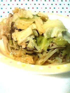 キャベツもやし豚肉の簡単重ね蒸し☆