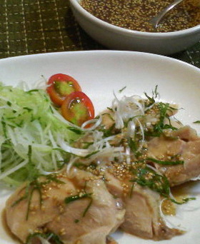 レンジ　ｄｅ　蒸し鶏