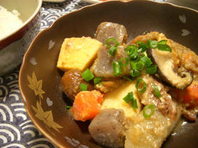 味噌筑前煮。