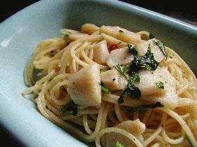 タウリンいっぱい★ホタテパスタ