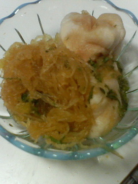 そうめんかぼちゃの酢の物
