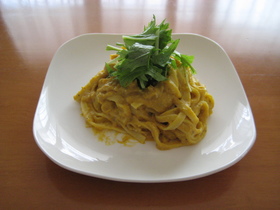 ヘルシー！？カボチャのクリームパスタ