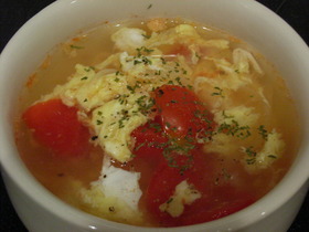 トマ玉スープ