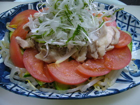 ヘルシー鶏しゃぶサラダ