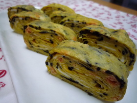 ☆しそひじきと鮭フレークの卵焼き☆