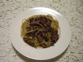 ホタルイカのパスタ