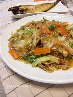我が家のあんかけ焼きそば♪