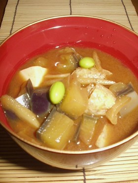 郷土料理★盆汁(お味噌汁）