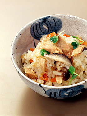 ツナときのこのご飯