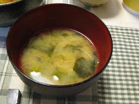 ピーマンの味噌汁