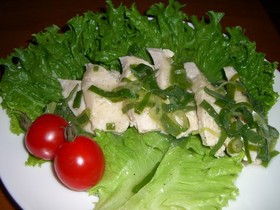 鶏むね肉のネギソース
