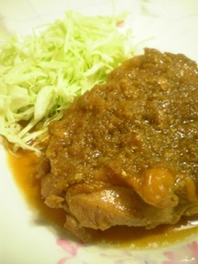 簡単ジューシー♡鶏もも肉のおろし焼き