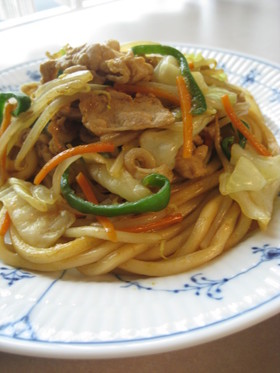 カレー♪焼きうどん