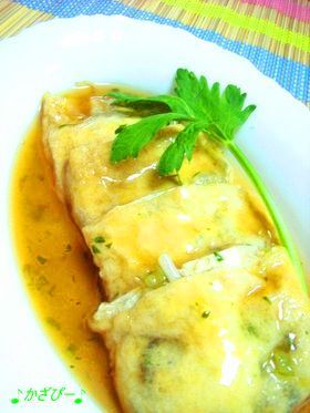 シャキシャキ！もやしの油あげ包み