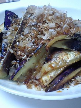 ナスのごま油焼き
