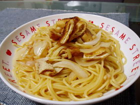 残った醤油で！油揚げの和風パスタ♪