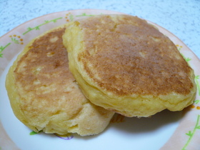 超簡単！もちもち豆腐ホットケーキ♪