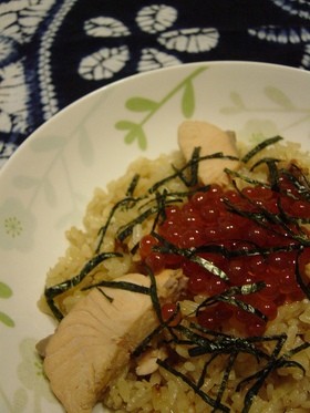 亘理名物♪はらこ飯(いくら＆鮭親子ご飯）