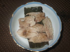 朝ごはん/あじのワイン蒸し