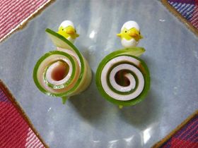 ☆お弁当に♪きゅうり＆ハムくるくる☆