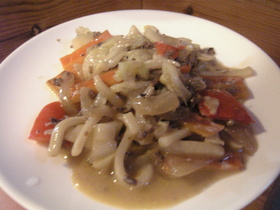 子ども向け☆しょうゆ味の焼きうどん