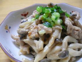 豚肉としめじのみそ炒め