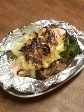 mamakissの鮭のマヨネーズ焼き