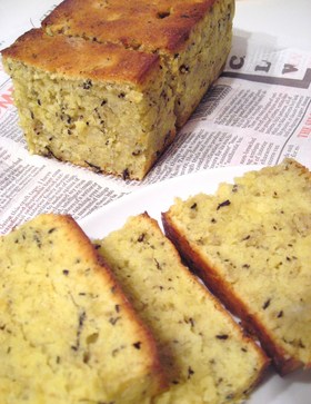 紅茶とバナナのパウンドケーキ