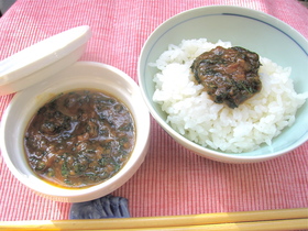 ごはんおかわり！大葉のお味噌