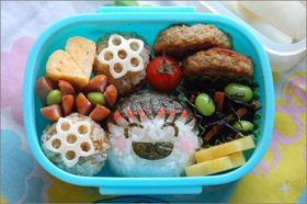 キャラ弁♪ニコニコおにぎり運動会弁当＾＾
