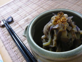 ナスの中華きんぴら