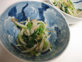 シャキシャキ！モヤシと三つ葉のお浸し